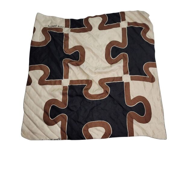 Howard Wolf Accessories - Howard Wolf Vintage Silk Puzzle scarf 29x29 Inch